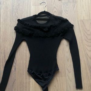 Black Long Sleeve Bodysuit
